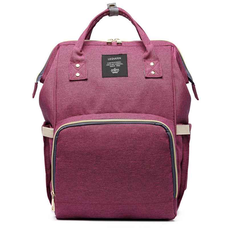 Maternity Diaper Backpack - Large Capacity Waterproof Oxford Nappy Bag with Anti-Theft Pocket & Stroller Straps