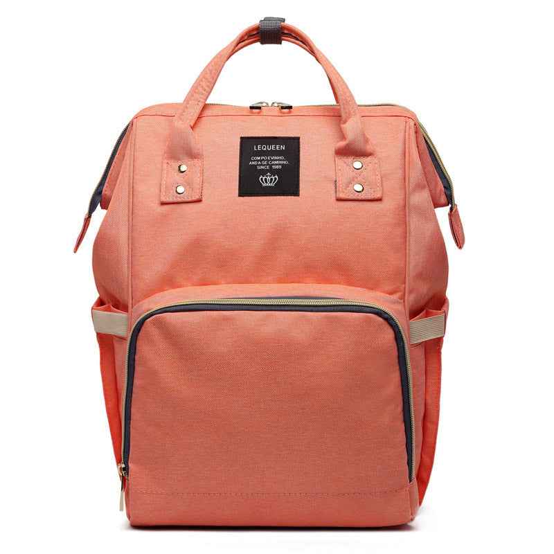 Maternity Diaper Backpack - Large Capacity Waterproof Oxford Nappy Bag with Anti-Theft Pocket & Stroller Straps
