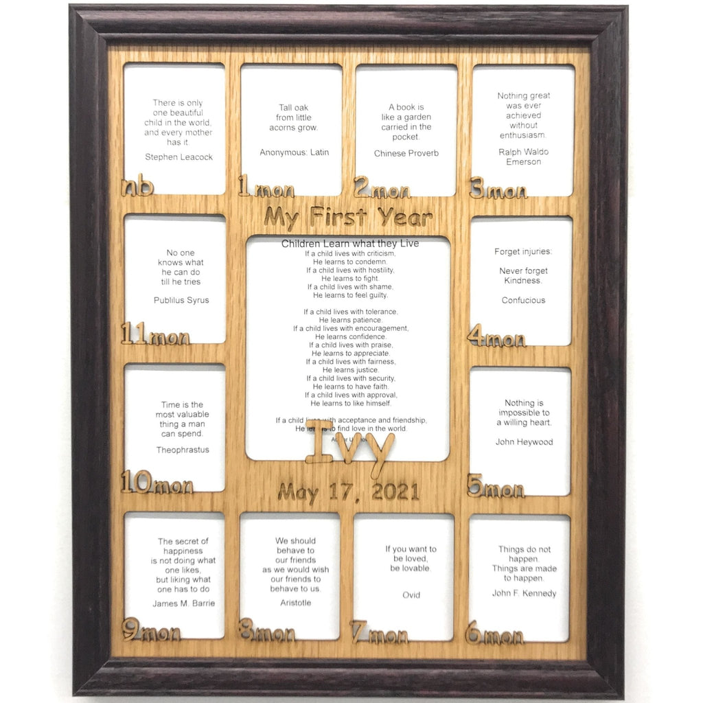 Baby First Year Picture Frame