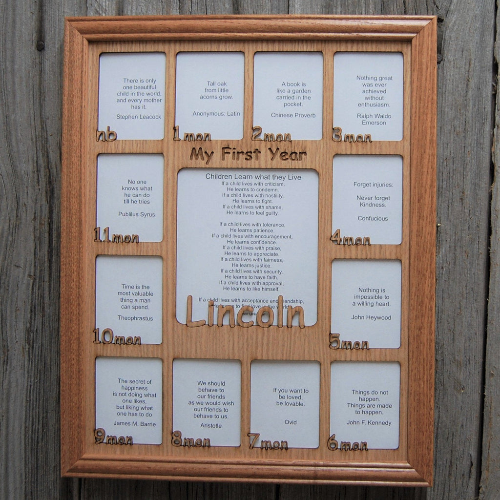 Baby First Year Picture Frame
